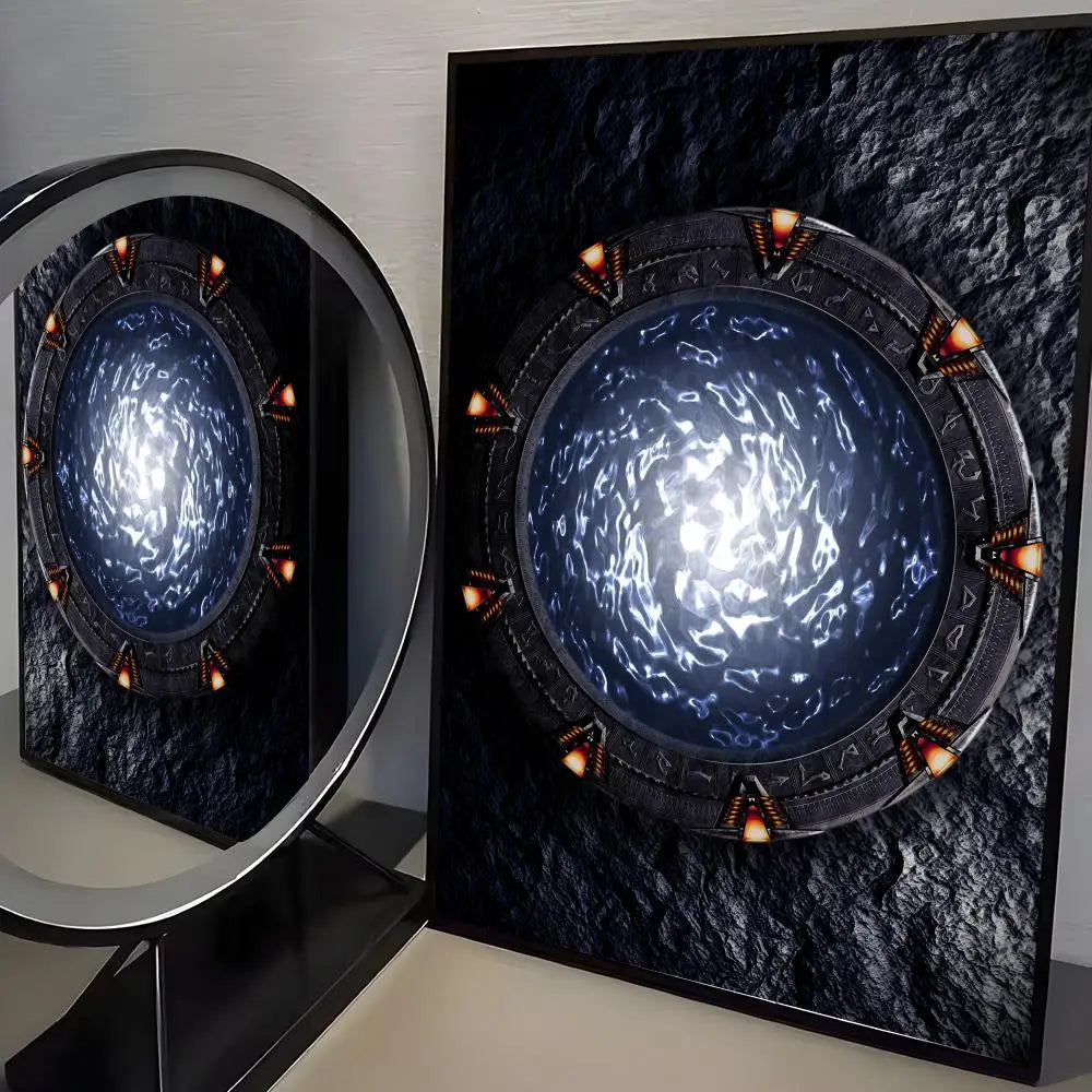 Classic TV S-Stargate SG Painting Calligraphy High-Quality Cotton Canvas Poster Wall Art for Living Room Modern House Decor