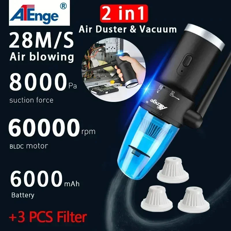 Compressed Air can for computers ,Electric Air Blower Computer Cleaning,Cordless Air Dust Cleaner for PC Keyboard Crumbs