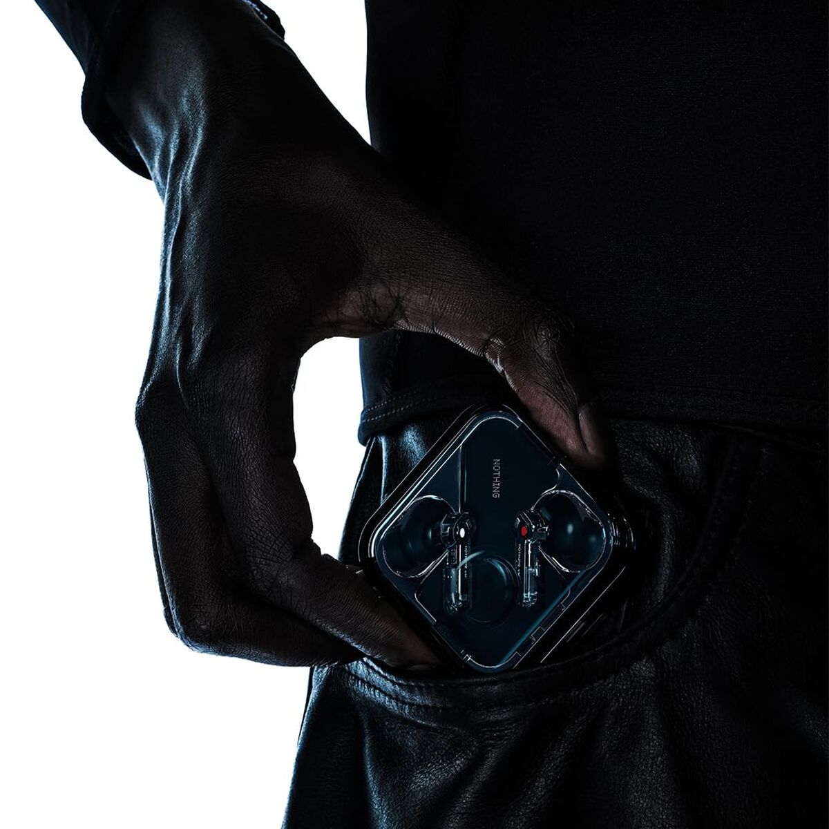 Headphones with Microphone Nothing A10600061 Black Transparent