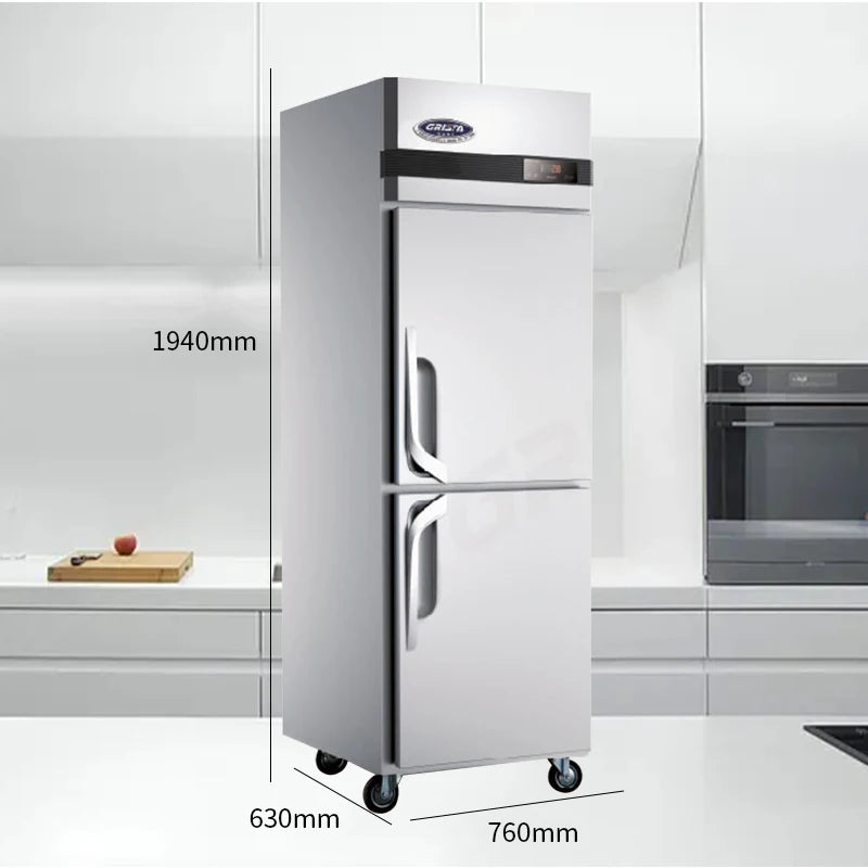 Commercial Restaurant Equipment Digital Inverter Fridge With Moist Fresh Zone Deep Freezer Popular Upright Refrigerator