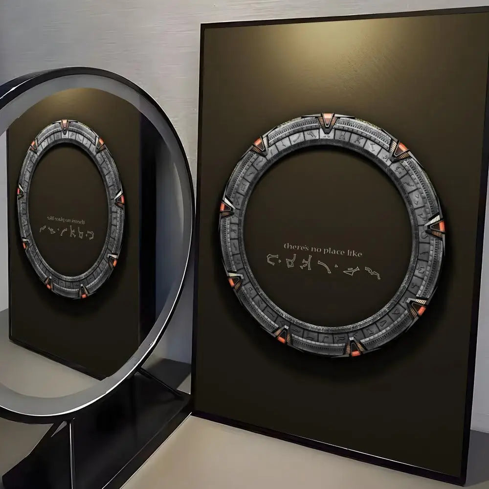 Classic TV S-Stargate SG Painting Calligraphy High-Quality Cotton Canvas Poster Wall Art for Living Room Modern  House Decor