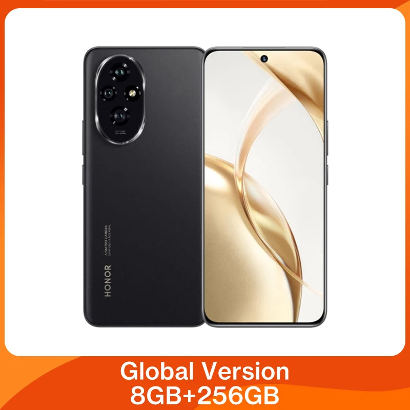 Global Version HONOR 200 5G Smartphone Snapdragon 7 Gen 3 Android 14 6.7'' AMOLED Display 5200mAh Battery Phone