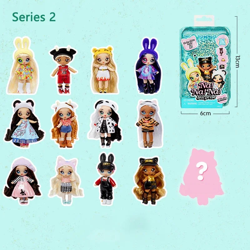 Na Na Surprise Minis Series Fashion Doll - Mystery Packaging With Confetti Children'S Toys Doll Clothing Surprise Blind Box