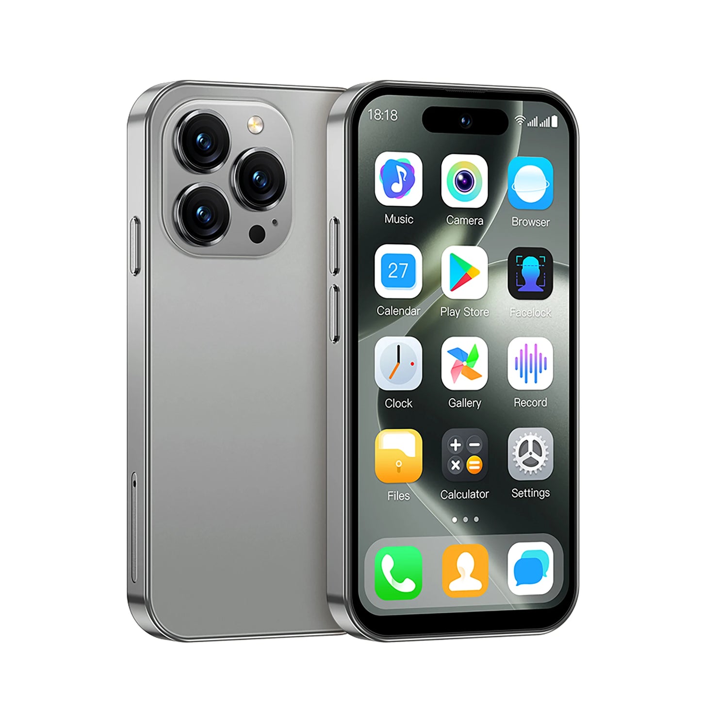 MINI 3G Smartphone Android 4.0" Display 2GB+16 GB Play Store Pocket Cell Phone 2 SIM WiFi Face Unlock Cute Small Cellular Phones