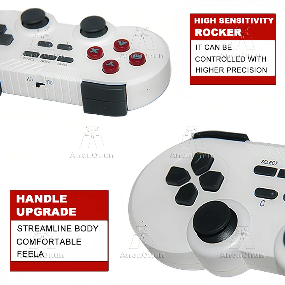 Console Jeux Rétro 41000+ Jeux 4K - Émulateur Emuelec 9 TV Stick 2 Contrôleurs