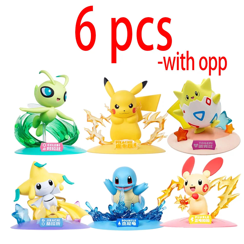 Figurines Pokémon Pikachu 12pcs Blind Box - Modèles Anime Décoration Bureau