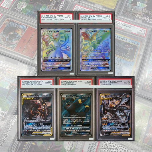 DIY Proxy PTCG Collection Card Umbreon Darkrai Gx 2019 Japanese SM #182 TAG TEAM All Stars GEM MT 10 Card HOLOGRAPHIC Label Gift