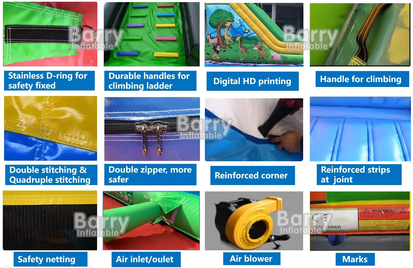 Outdoor Party Games Bouncy Inflatable Duel Game Gladiator Joust Bouncer Inflatable Games Platform for Kids and Adults