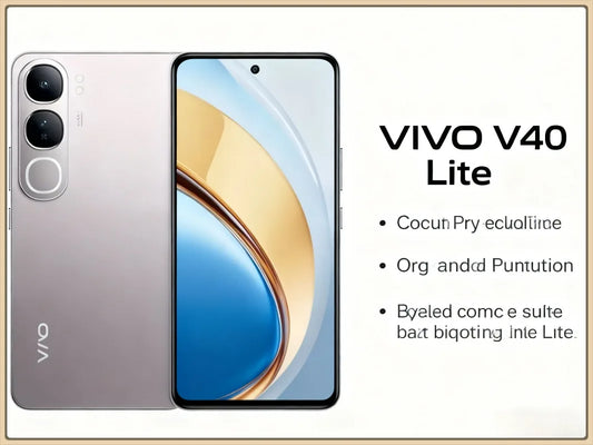 VIVO V40 Lite Smartphone 6.78'' HD+ Display 50MP Dual Camera 5000mAh Big Battery 44W Fast Charging Android 14 Mobile Phone