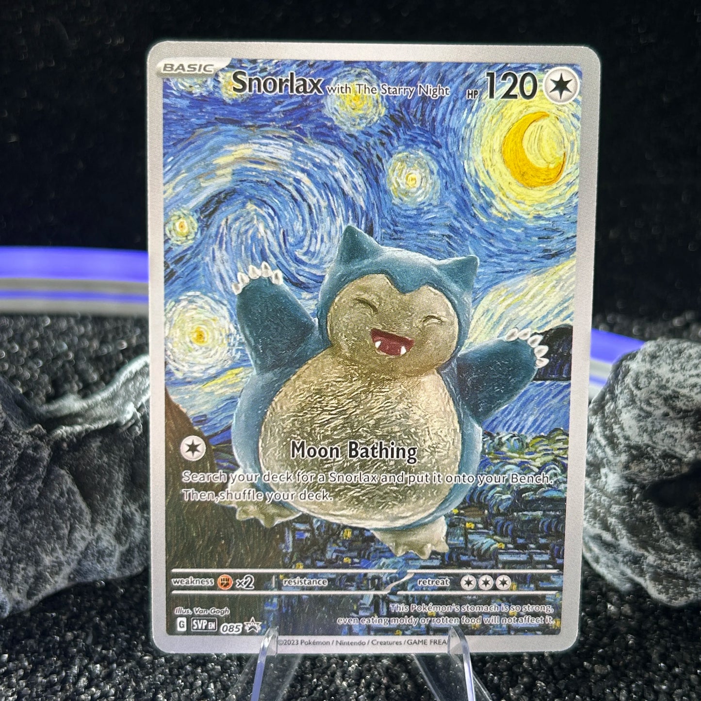 DIY PTCG Starry Night Collection Cards Van Gogh Museum Charizard Card PTCG Self Made Cartoon Anime Game Collection Cards Gift