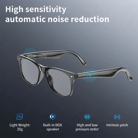 LIGE Smart Glasses AI Intelligent Real-time Translation Bluetooth 6.0 Sunglasses Outdoor Sport Earphone Calling Music Eyeglasses