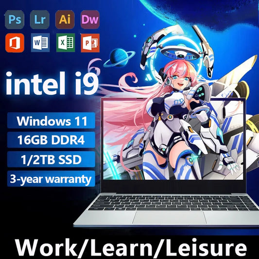 Portable Gaming Laptop Intel Core i9 10980HK Windows 11 Pro 14.1 inch Notebook Computer 16GB RAM 1TB 2TB SSD PC Office Gamer