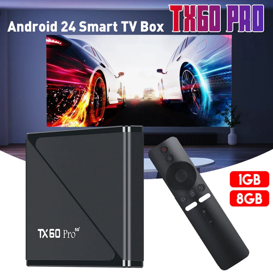 2025 Smart TV Box Android 24 TV Box 14K 2.4G 5G Dual WiFi 6 Set-top Box Video Media Player 16G 256G Home Set Top Box AU/UK/US/EU