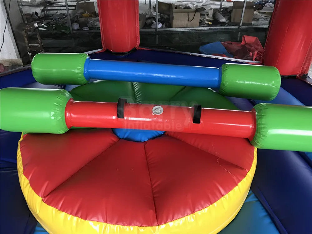Outdoor Party Games Bouncy Inflatable Duel Game Gladiator Joust Bouncer Inflatable Games Platform for Kids and Adults