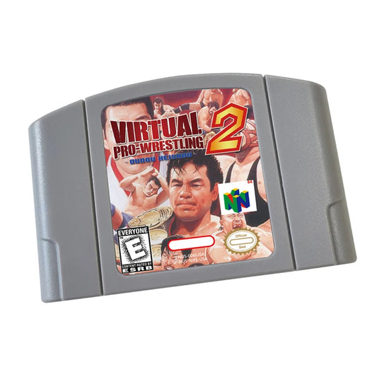 Cartouche N64 Virtual Pro Wrestling 2 Oudou Keishou - Version US Anglaise Compatible