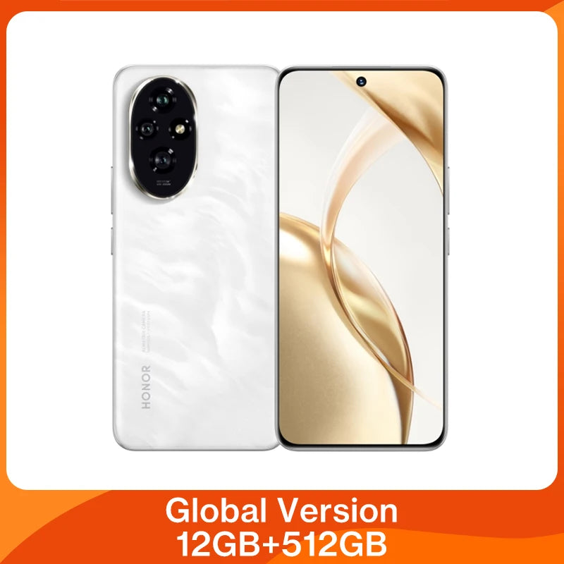 Global Version HONOR 200 5G Smartphone Snapdragon 7 Gen 3 Android 14 6.7'' AMOLED Display 5200mAh Battery Phone