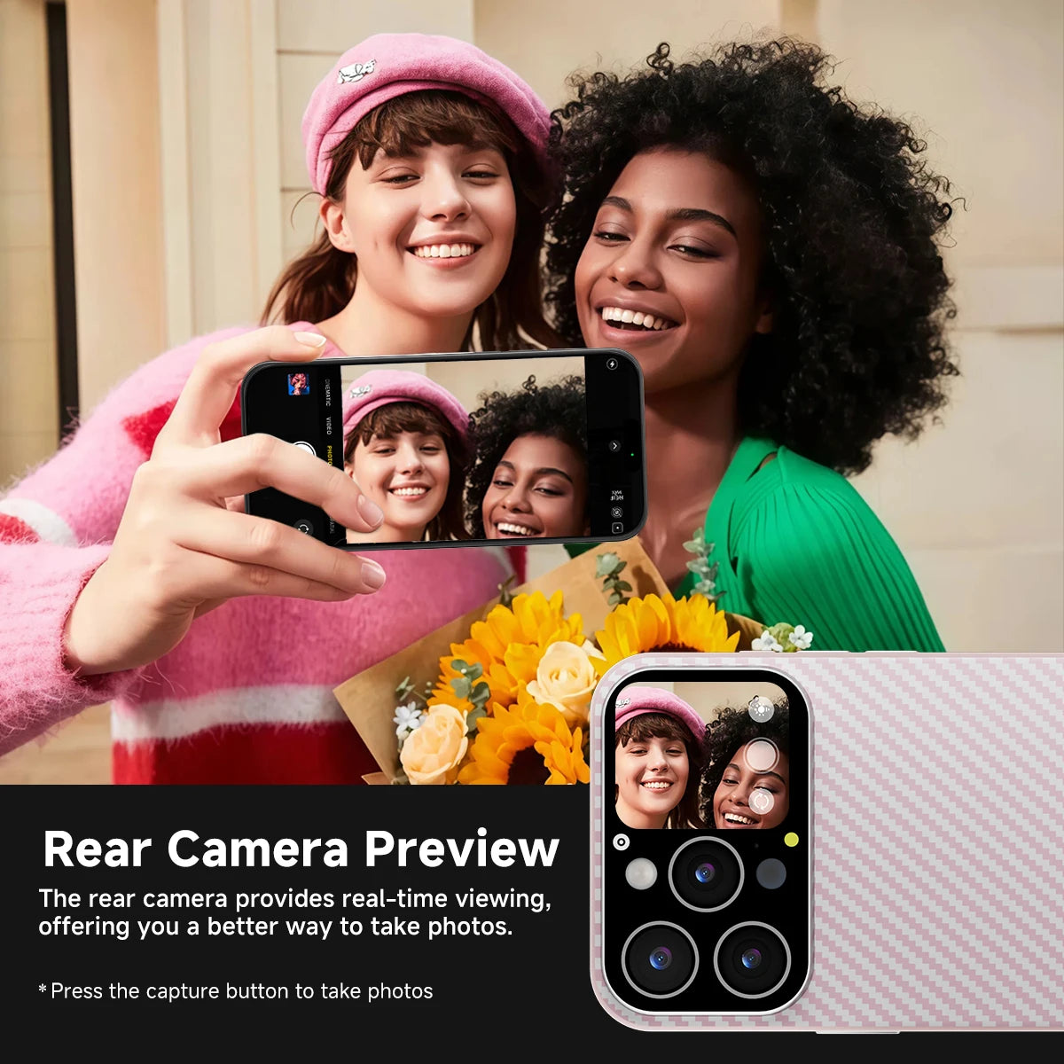 Coque iPhone Intelligente Bluetooth - Écran Tactile Contrôle Photo Musique Vidéo 2025