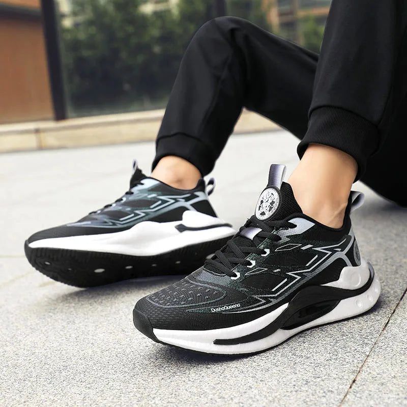 Chaussures Jogging Homme Légères - Sneakers Sport Couple Respirantes Anti-Dérapantes