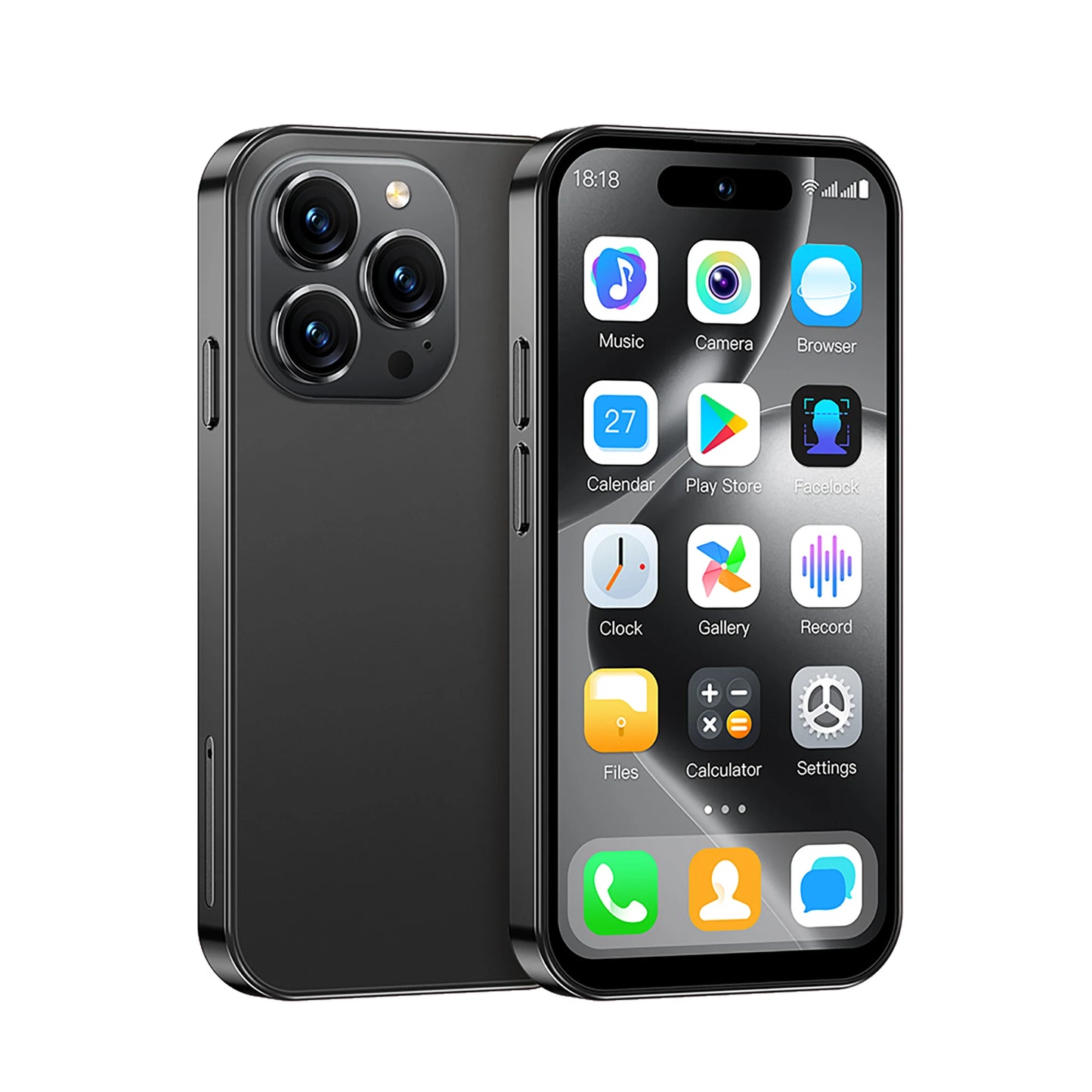 MINI 3G Smartphone Android 4.0" Display 2GB+16 GB Play Store Pocket Cell Phone 2 SIM WiFi Face Unlock Cute Small Cellular Phones