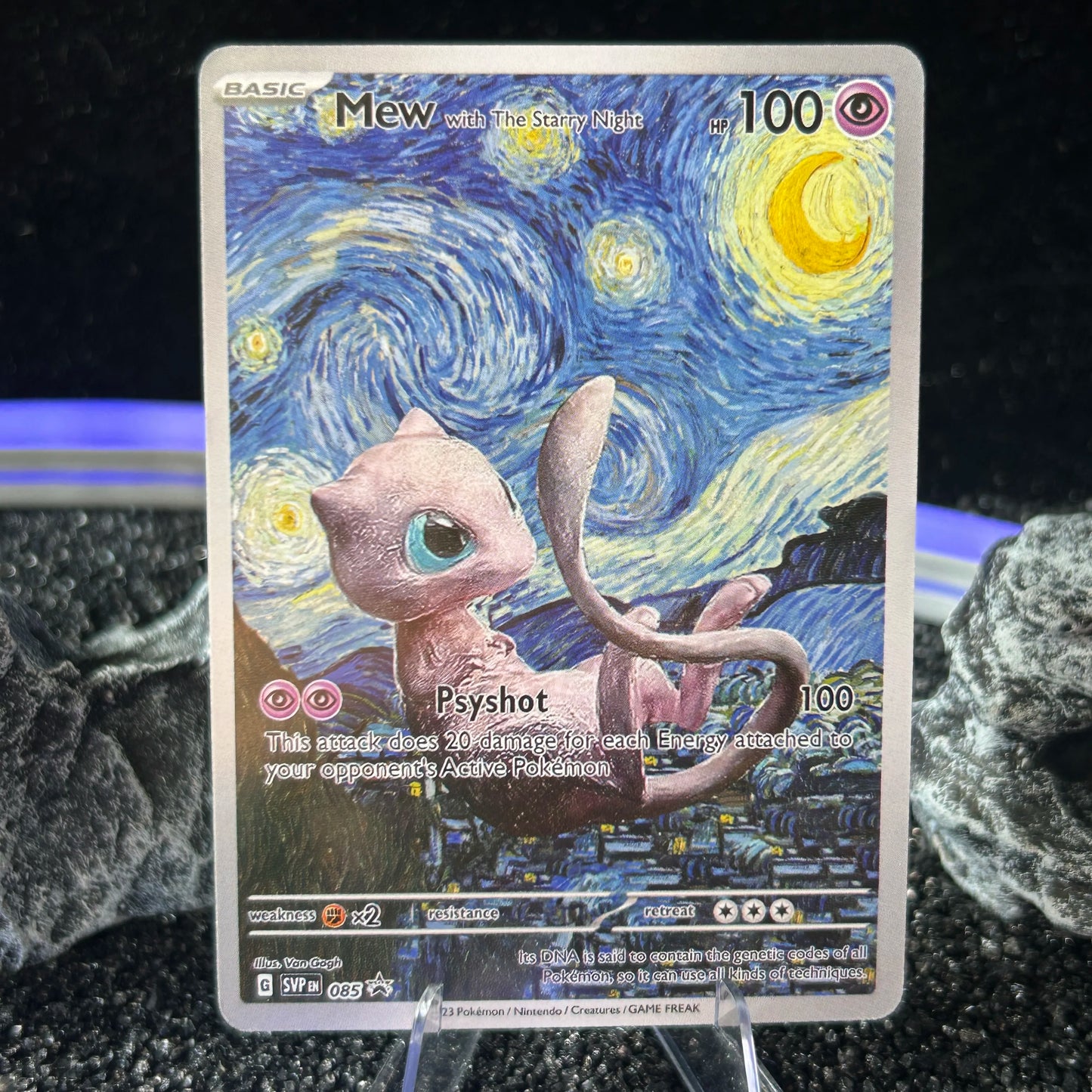 DIY PTCG Starry Night Collection Cards Van Gogh Museum Charizard Card PTCG Self Made Cartoon Anime Game Collection Cards Gift