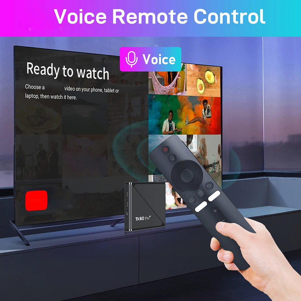 2025 Smart TV Box Android 24 TV Box 14K 2.4G 5G Dual WiFi 6 Set-top Box Video Media Player 16G 256G Home Set Top Box AU/UK/US/EU