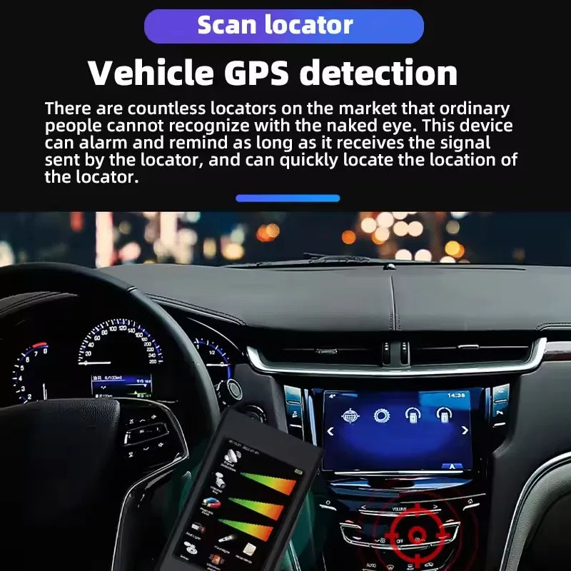 AI Smart Multi-functional Spy gadgets Detector GPS Tracker/Hidden WiFi Camera Detect,Privacy Security Gadget for All Scenarios