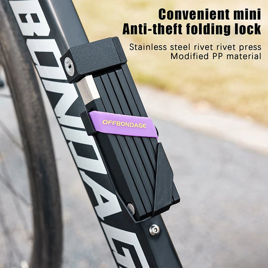 Keep Cycles Safe with OFFBONDAGE Durable Folding Bike Lock; Anti-Theft Security for Motorcycles, Electric Bikes & Scooters