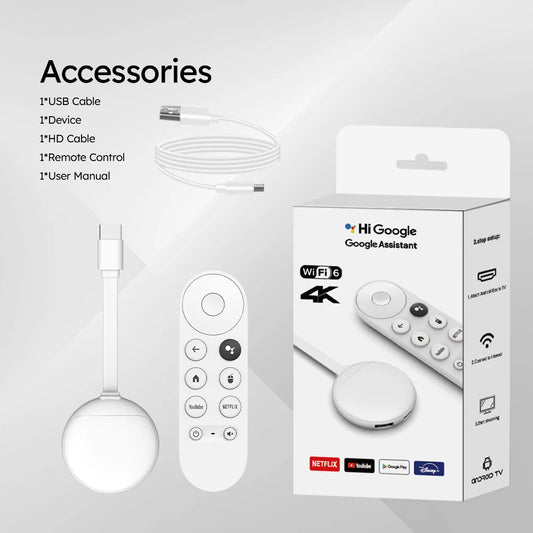 2025 U11 TV Stick Android 14 TV Box H313 Wifi BT5 smart TV 2.4G 5G 4K HD smart TV BOX Voice Remote Set TOP Box