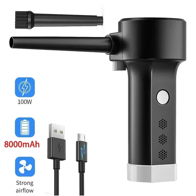 Compressed Air can for computers ,Electric Air Blower Computer Cleaning,Cordless Air Dust Cleaner for PC Keyboard Crumbs