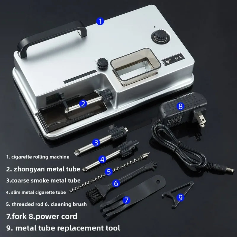 New Cigarette Machine, Coarse, Medium and Fine, Fully Automatic Electric Cigarette Maker, Small Household Intelligent Sensing