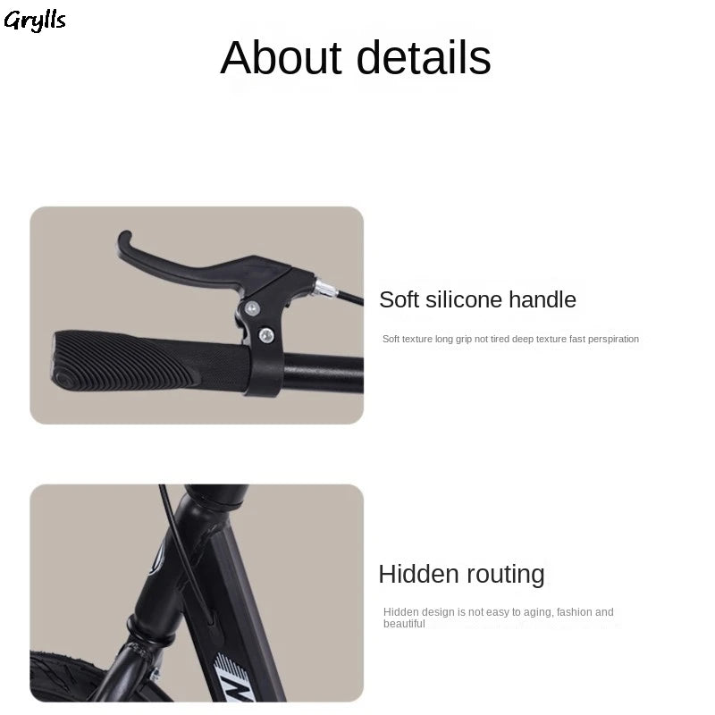 Grylls Children Teenagers Adult Scooter Mobility Kids Folding Two Wheels Boys Girls Big Boys With Brakes Non-Electric