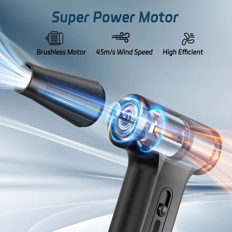 Turbo Fan Jet 300000RPM Turbo Jet soplador aspirador sin escobillas para PC/teclado/hogar/limpieza del coche soplador de aire