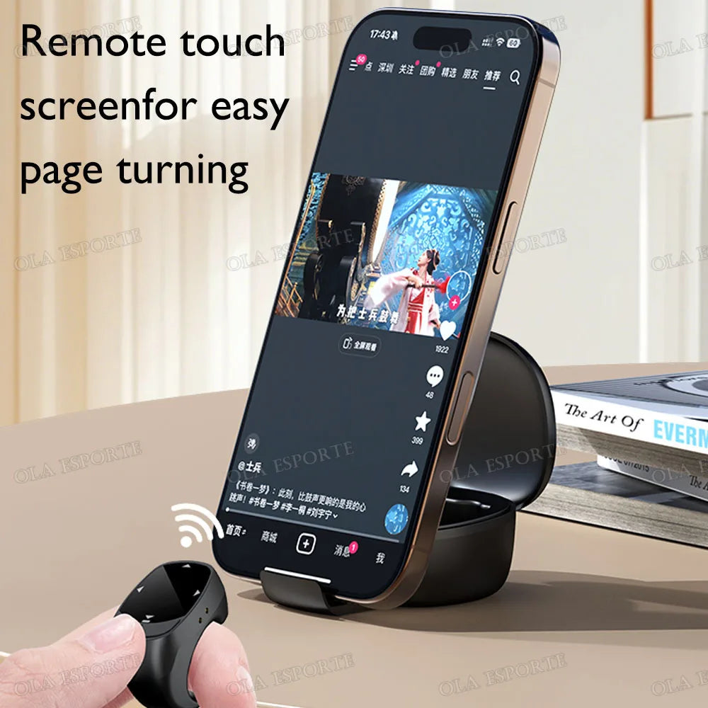 New Smart Ring Multi-Functional Rings Remote Control 5.3 BT Page Scrolling Video Flipping Auto-Like, Take Photos For Smartphones