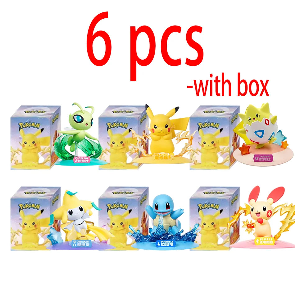 Figurines Pokémon Pikachu 12pcs Blind Box - Modèles Anime Décoration Bureau