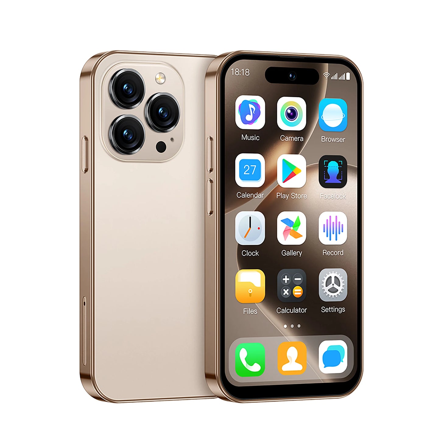 MINI 3G Smartphone Android 4.0" Display 2GB+16 GB Play Store Pocket Cell Phone 2 SIM WiFi Face Unlock Cute Small Cellular Phones