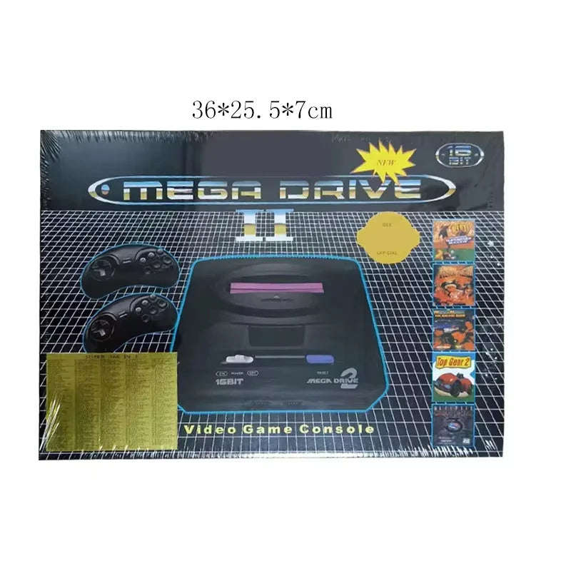 Console Rétro Sega Mega Drive 2 16-Bit - 5 Jeux Inclus Classique MD Vintage