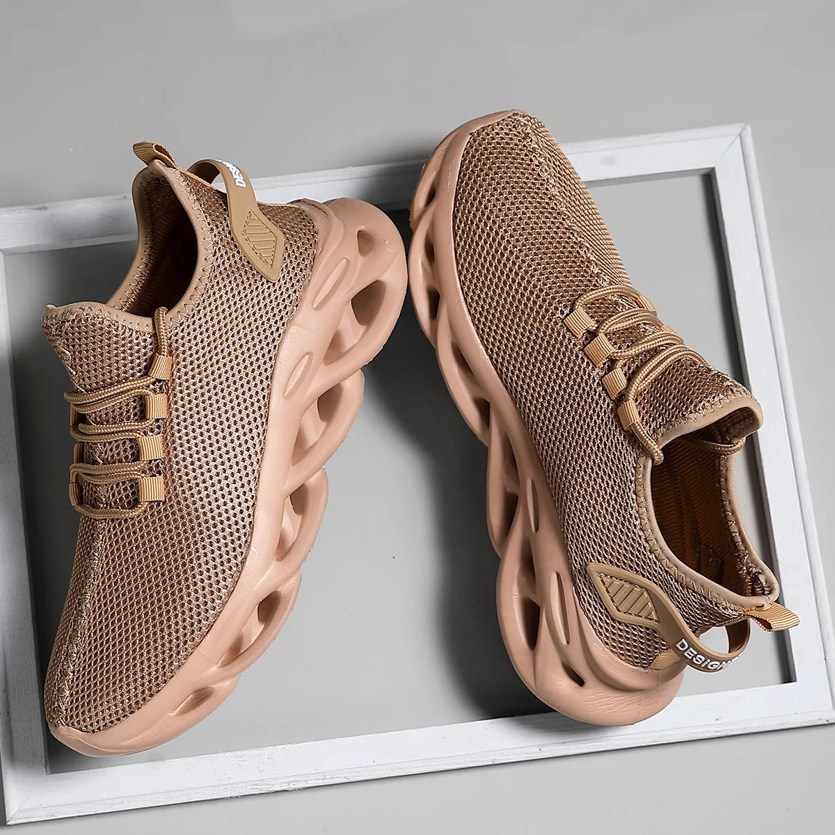 Chaussures Running Homme Noires Mesh - Baskets Sport Respirantes Légères Jogging