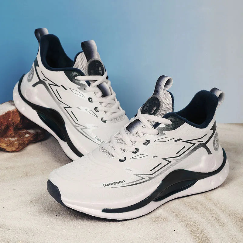 Chaussures Jogging Homme Légères - Sneakers Sport Couple Respirantes Anti-Dérapantes