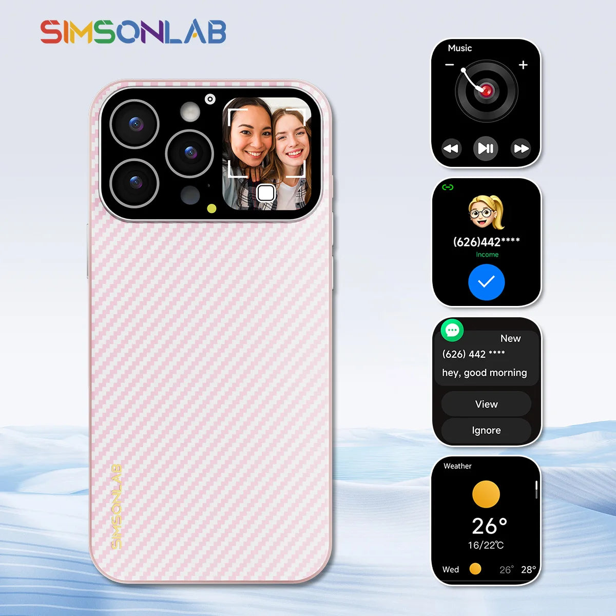 Coque iPhone Intelligente Bluetooth - Écran Tactile Contrôle Photo Musique Vidéo 2025