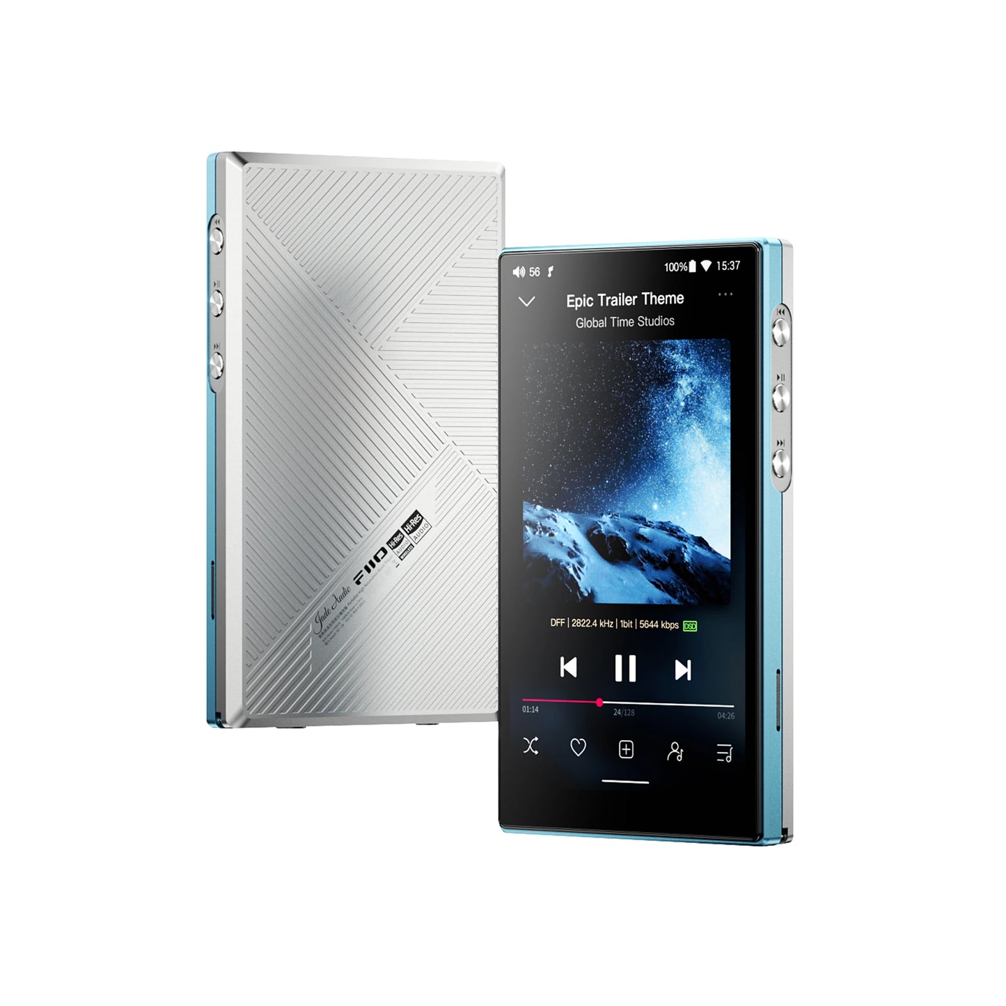 FiiO JM21(3+32GB) Android 13 Hi-Res Music Player MP3 with Snapdragon 680, Bluetooth WiFi USB DAC 12.5H Playtime