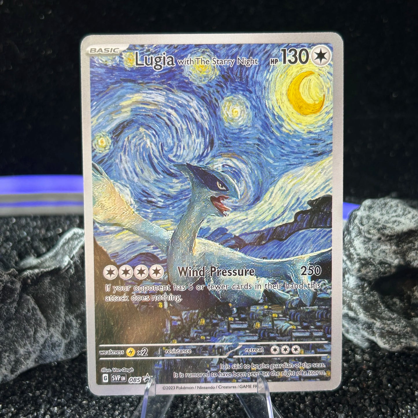 DIY PTCG Starry Night Collection Cards Van Gogh Museum Charizard Card PTCG Self Made Cartoon Anime Game Collection Cards Gift