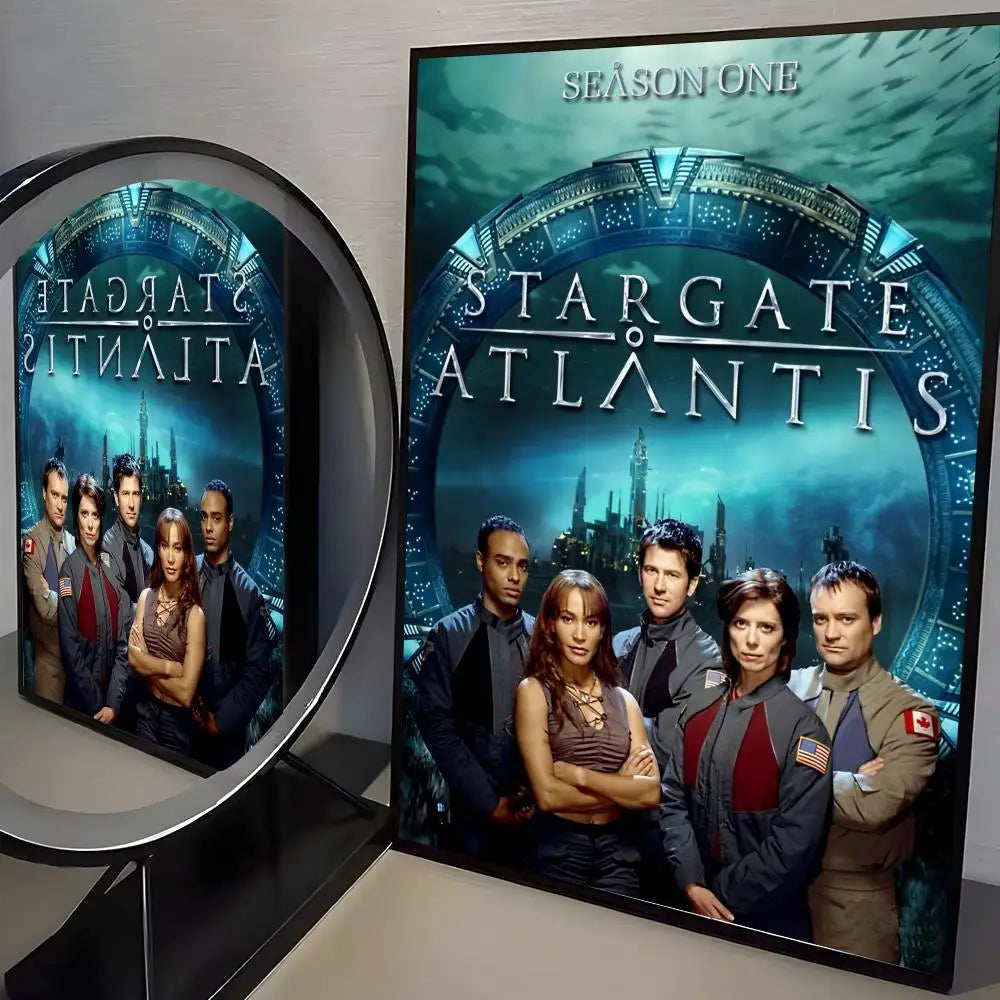 Classic TV S-Stargate SG Painting Calligraphy High-Quality Cotton Canvas Poster Wall Art for Living Room Modern  House Decor