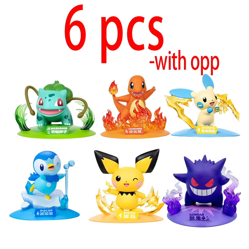Figurines Pokémon Pikachu 12pcs Blind Box - Modèles Anime Décoration Bureau
