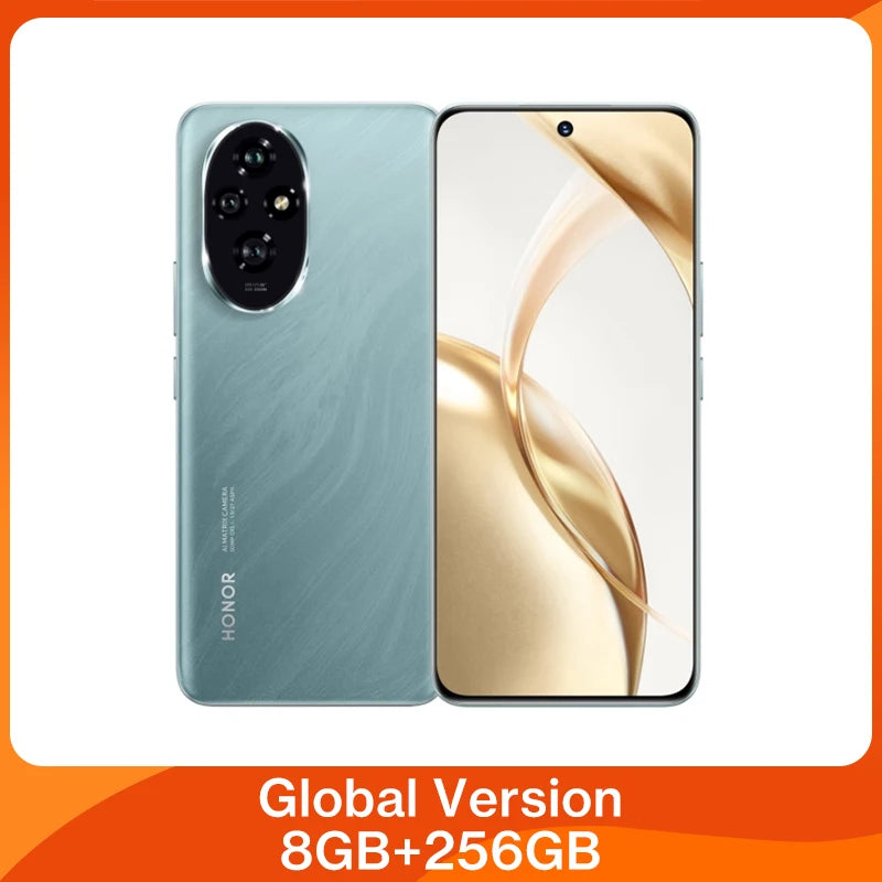 Global Version HONOR 200 5G Smartphone Snapdragon 7 Gen 3 Android 14 6.7'' AMOLED Display 5200mAh Battery Phone