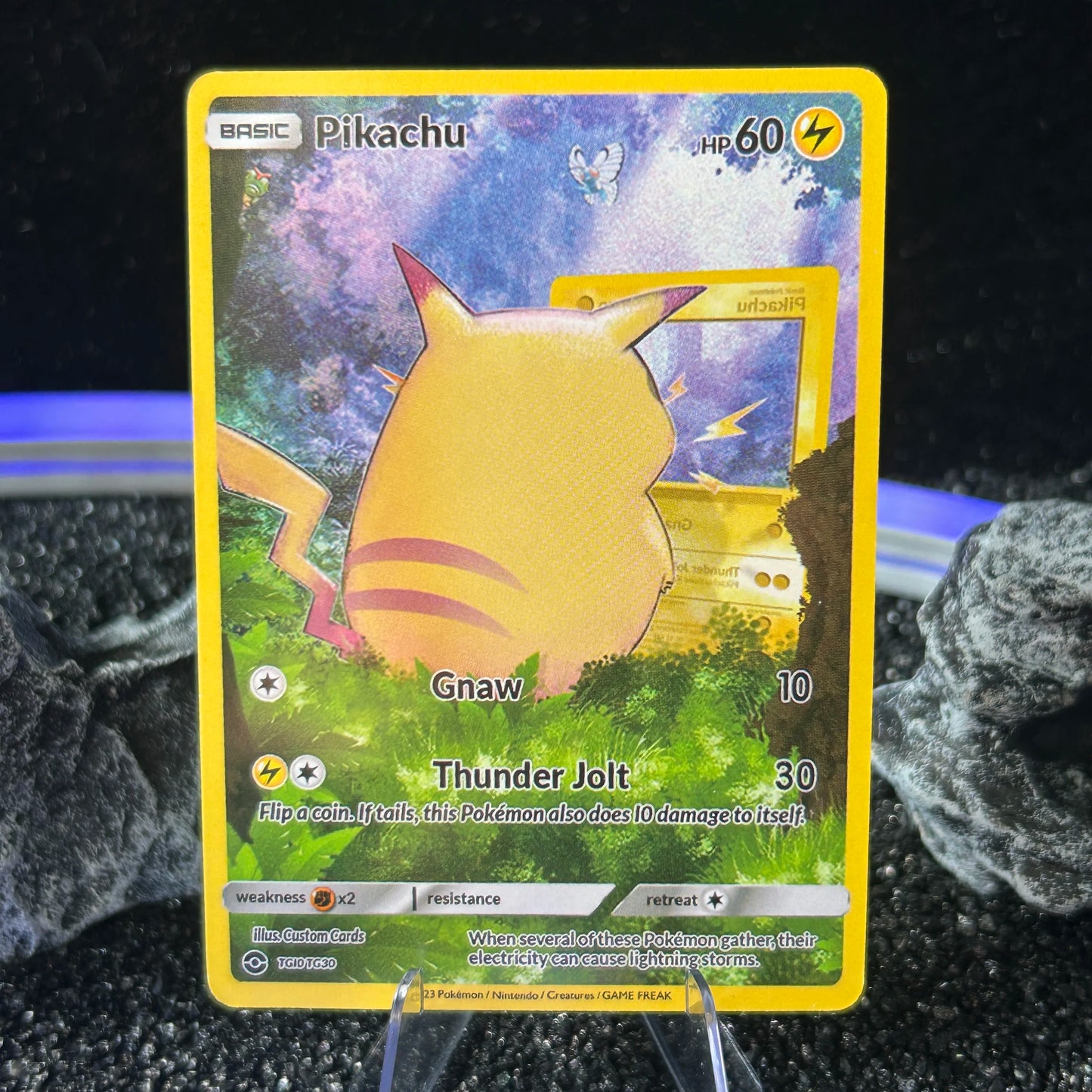 DIY PTCG Starry Night Collection Cards Van Gogh Museum Charizard Card PTCG Self Made Cartoon Anime Game Collection Cards Gift