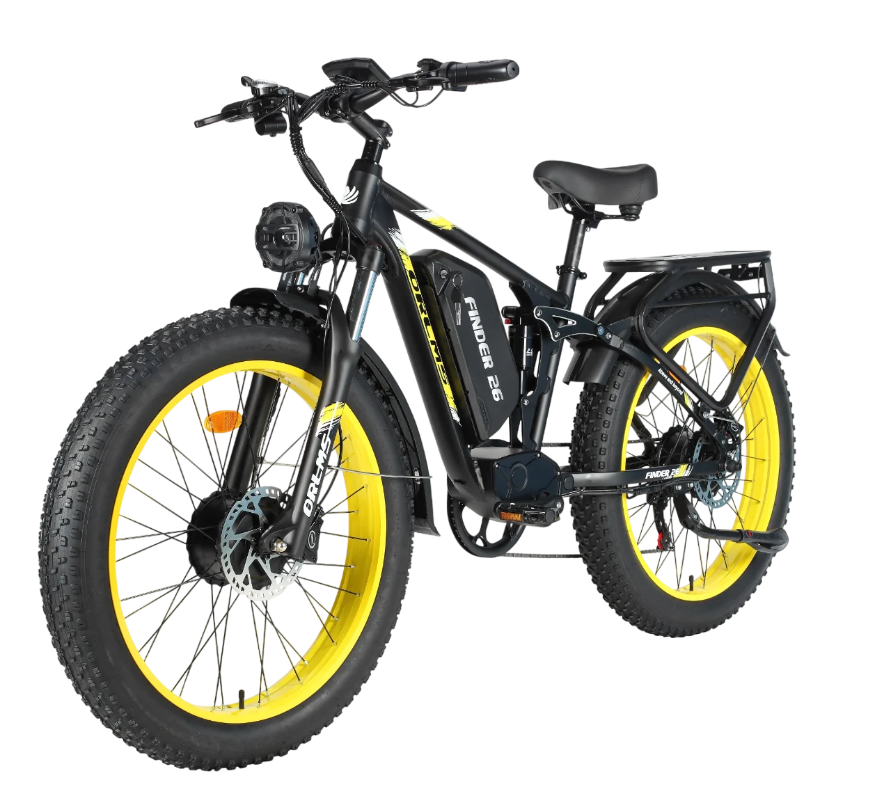 ORLMS V3 Electric Bike 2000W Dual Motor 52V25AH Lithium Battery Adult City Electric Bicycle 26*4.0 Inch Fat Tire Mountain E-bike
