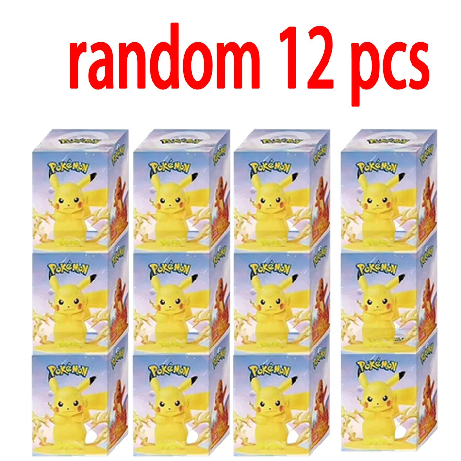 Figurines Pokémon Pikachu 12pcs Blind Box - Modèles Anime Décoration Bureau