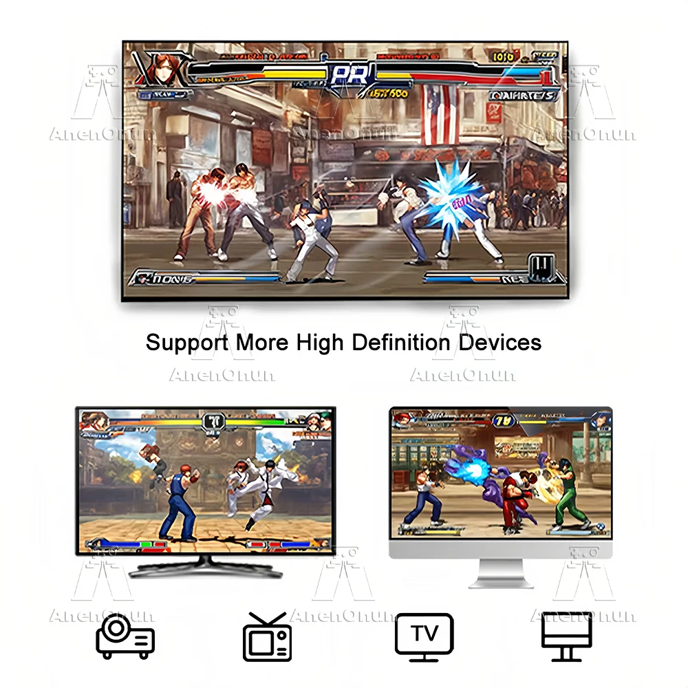 Console Jeux Rétro 41000+ Jeux 4K - Émulateur Emuelec 9 TV Stick 2 Contrôleurs